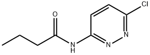 N-(6-氯-3-哒嗪基)丁酰胺 结构式