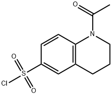 1-乙酰基-1,2,3,4-四氢喹啉-6-磺酰氯 结构式