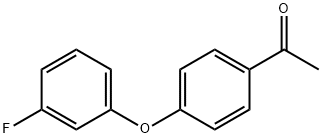 1-[4-(3-FLUORO-PHENOXY)-PHENYL]-ETHANONE 结构式