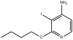 4-PyridinaMine, 2-butoxy-3-iodo- 结构式