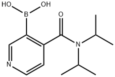 4-二异丙酰氨基吡啶-3-硼酸 结构式