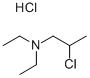 2-CHLORO-N,N-DIETHYLPROPANAMINE HYDROCHLORIDE 结构式