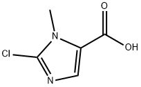 2-氯-1-甲基-1H-咪唑-5-羧酸 结构式