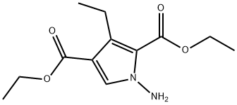 diethyl 1-aMino-3-ethyl-1H-pyrrole-2,4-dicarboxylate 结构式