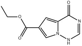 4-氧代-3,4-二氢吡咯并[2,1-F][1,2,4]三嗪-6-羧酸乙酯 结构式