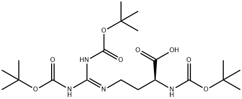 Tri-N-Boc-L-Norarginine 结构式