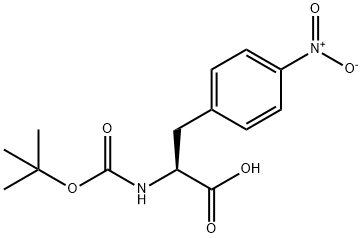 N-BOC-DL-4-硝基苯丙氨酸 结构式