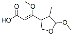 (+)-3-Methoxy-3-(tetrahydro-5-methoxy-4-methylfuran-3-yl)acrylic acid 结构式