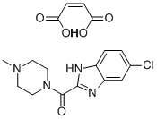 1-[(5-CHLORO-1H-BENZIMIDAZOL-2-YL)CARBONYL]-4-METHYLPIPERAZINE MALEATE 结构式