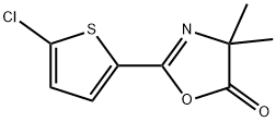 5(4H)-Oxazolone,  2-(5-chloro-2-thienyl)-4,4-dimethyl- 结构式