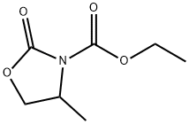 3-Oxazolidinecarboxylic  acid,  4-methyl-2-oxo-,  ethyl  ester 结构式