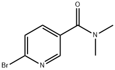 6-溴-N,N-二甲基-3-吡啶甲酰胺 结构式