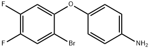 4-(2-溴-4,5-二氟苯氧基)苯胺 结构式