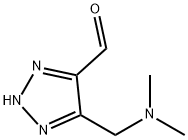 2H-1,2,3-Triazole-4-carboxaldehyde,  5-[(dimethylamino)methyl]- 结构式