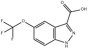5-三氟甲氧基吲唑-3-羧酸 结构式