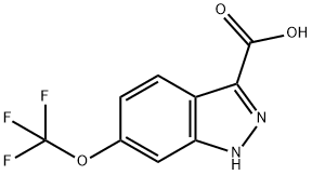 6-三氟甲氧基-3-吲唑甲酸 结构式