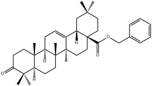 齐墩果酸苄酯 结构式