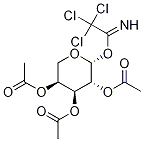 2,3,4-三-O-乙酰基-Β-L-吡喃阿拉伯糖2,2,2-三氯亚氨逐乙酸酯 结构式