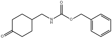 ((4-氧代环己基)甲基)氨基甲酸苄酯 结构式
