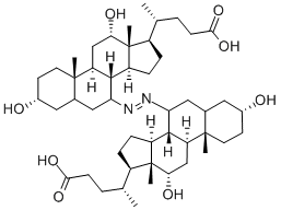7,7-Azo-3-a,12-a-dihydroxycholanic Acid 结构式