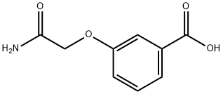 3-(2-氨基-2-氧代乙氧基)苯甲酸 结构式