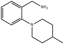 (2-(4-甲基哌啶-1-基)苯基)甲胺 结构式