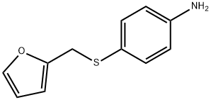 4-[(2-呋喃甲基)硫代]苯胺 结构式