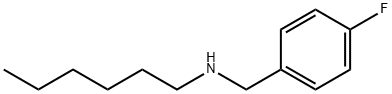 4-氟-N-N-己基苄胺 结构式