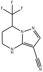 7-(三氟甲基)-4,5,6,7-四氢吡唑[1,5-A]嘧啶-3-甲腈 结构式