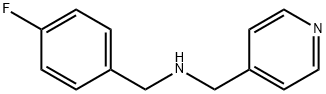 (4-氟苄基)(吡啶-4-甲基)胺 结构式