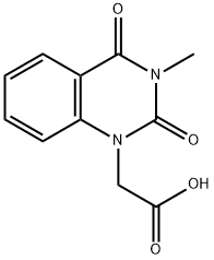 (3-甲基-2,4-二氧代-3,4-二氢喹唑啉-1(2H)-基)乙酸 结构式