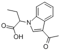 2-(3-乙酰基-1H-吲哚-1-基)丁酸 结构式