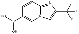 Boronic acid, B-[2-(trifluoroMethyl)iMidazo[1,2-a]pyridin-6-yl]- 结构式