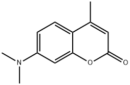 7-二甲氨基-4-甲基香豆素 结构式