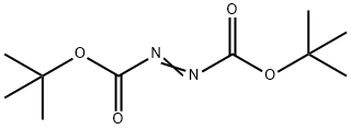 偶氮二甲酸二叔丁酯 结构式