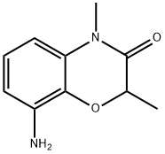 8-氨基-2,4-二甲基-2H-1,4-苯并恶嗪-3(4H)-酮 结构式