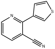 2-(噻吩-3-基)烟腈 结构式