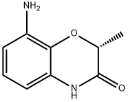 (2R)-8-AMINO-2-METHYL-2H-1,4-BENZOXAZIN-3(4H)-ONE 结构式
