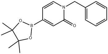 1-BENZYL-4-(4,4,5,5-TETRAMETHYL-[1,3,2]DIOXABOROLAN-2-YL)-1H-PYRIDIN-2-ONE 结构式