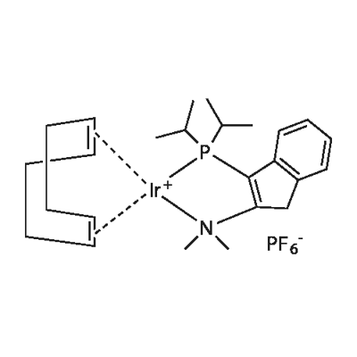 3-DI -丙基膦2 - (N,N -二甲氨基)-1H -茚(1,5 - 环辛二烯)铱(一)六氟磷酸 结构式