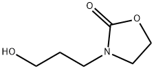 3-(3-Hydroxypropyl)-2-oxazolidinone 结构式