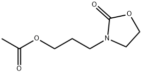 3-(3-Hydroxypropyl)-2-oxazolidinone Acetate 结构式