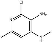 2-CHLORO-N4,6-DIMETHYLPYRIDINE-3,4-DIAMINE 结构式