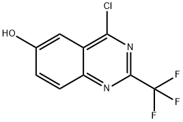 4-CHLORO-6-HYDROXY-2-TRIFLUOROMETHYL-QUINAZOLINE 结构式