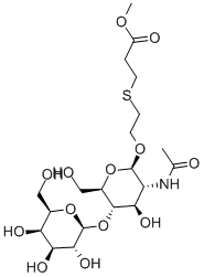 Carbomethoxyethylthioethyl2-acetamido-2-deoxy-4-O-(β-D-galactopyranosyl)-β-D-glucopyranoside