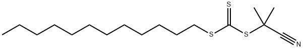 S-(2-氰基-2-丙基)-S-十二烷基三硫代羰基酯 结构式