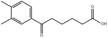 6-(3,4-DIMETHYLPHENYL)-6-OXOHEXANOIC ACID 结构式