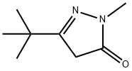 3-叔-丁基-1-甲基-2-吡唑啉-5-酮 结构式