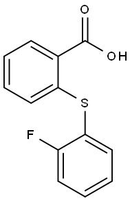 2-[(2-fluorophenyl)sulfanyl]benzoic acid 结构式