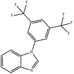 1-(3,5-BISTRIFLUOROMETHYLPHENYL)-1H-BENZOIMIDAZOLE 结构式